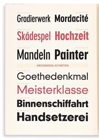 [SPECIMEN BOOK — D. STEMPEL]. Neuzeit-Grotesk. Frankfurt: D. Stempel, 1928.